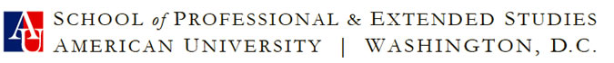 School Of Professional & Extended Studies
American University, Washington, D.C.